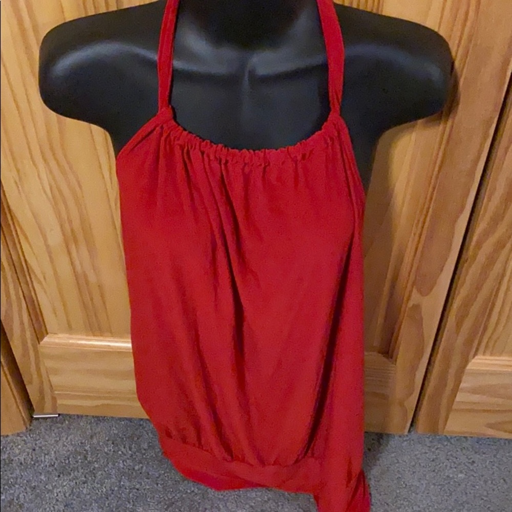 Red Women's Tank Top - Lightweight Summer Halter